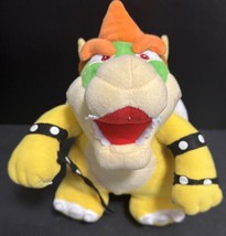 Nintendo Super Mario Bros King Bowser Koopa Plush 10&quot; San-Ei Villain Toy... - £56.82 GBP