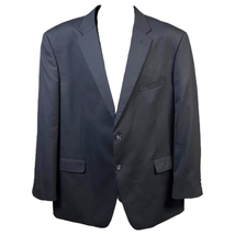 Jones New York Mens Navy Single Breasted Wool Blazer Suit Jacket Size 52R - £30.37 GBP