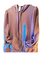 Members Mark Women&#39;s Hoodie Purple Puff Sleeve Drawstring Pocket L New - $351.07 MXN
