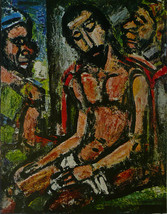 Christ Mocked By Soldiers - Rouault - Framed Picture 11&quot;x14&quot; - £25.97 GBP