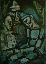 Three Clowns - Rouault - Framed Picture 11&quot;x14&quot; - £25.97 GBP