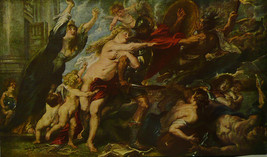 ALLEGORY Of The Outbreak of War - Rubens - Framed Picture 11&quot;x14&quot; - £25.97 GBP