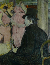 Maxime Dethomas At The Opera Ball - Toulouse Lautrec - Framed Picture 11&quot;x14&quot; - £25.98 GBP