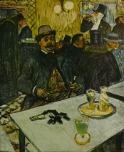 M. BHoileau At THe Cafe - Toulouse Lautrec - Framed Picture 11&quot;x14&quot; - £25.97 GBP