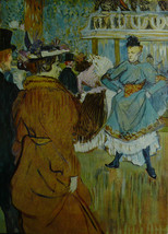 At THe Moulin Rouge The Start Of THE Quadrille - Toulouse Lautrec - Framed Pictu - £25.98 GBP