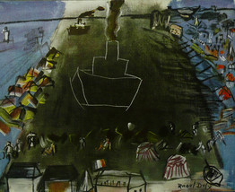 Black Freighter - Dufy - Framed Picture 11&quot;x14&quot; - £25.94 GBP