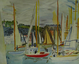 Harbour At Deauville - Dufy - Framed Picture 11&quot;x14&quot; - £25.94 GBP