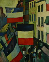 Street Decked With Flags - Dufy - Framed Picture 11&quot;x14&quot; - £25.94 GBP