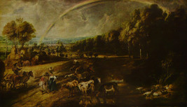 Landscape With Rainbow - Rubens - Framed Picture 11&quot;x14&quot; - £25.49 GBP