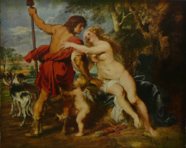 Venus and Adonis - Rubens - Framed Picture 11&quot;x14&quot; - £25.97 GBP
