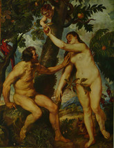 Adam And Eve - Rubens - Framed Picture 11&quot;x14&quot; - £25.97 GBP