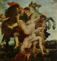 The Abduction Of The Daughters Of Leucippus - Rubens - Framed Picture 11&quot;x14&quot; - £25.49 GBP