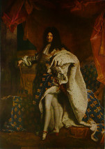 Portrait Of Louis XIV Hyacinthe Rigaud - Framed Picture 11&quot;x14&quot; - £25.97 GBP