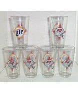 Tampa Bay Buccaneers Miller Lite Football Helmet Drinking Glasses NFL Lo... - £46.94 GBP