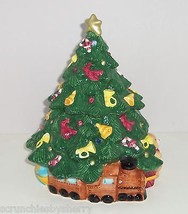 Christmas Tree Cookie Jar Bears Train Horn Angel Ornamnets Cookies Ceramic - $19.95