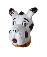 Dog Ceramic 1960&#39;s Cartoon Character Dog Head Coin Bank Parabake Cork - £27.95 GBP