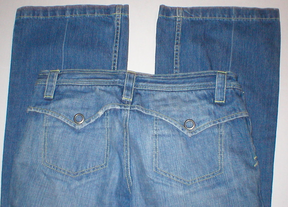 Primary image for New BCBG Womens Jeans 10 32 x 34 Wide leg Flap pockets Tall