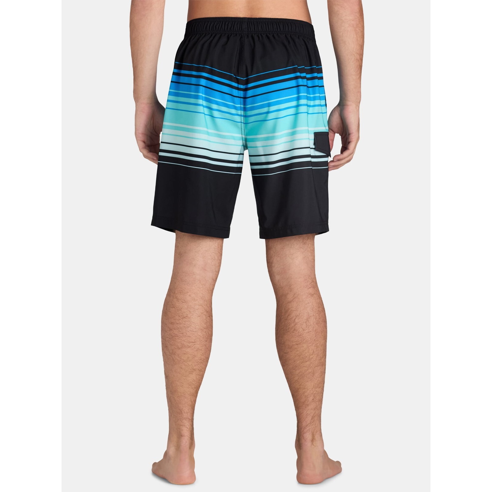 George Men's E-Board UPF 50+ Swim Trunks 9" Inseam Black Stripe Size L (36-38) Item image 2