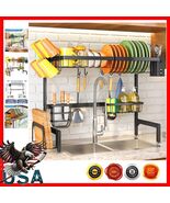 Sturdy Black Over Sink Dish Rack - Space-Saving, Adjustable &amp; Large Capa... - $1,105.91 MXN