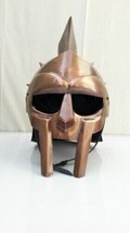 Maximus Gladiator Helmet 300 Movie Helmet+Free Liner Larp Antic Copper - £82.54 GBP