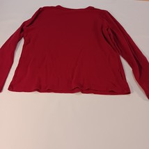 St. John's Bay Men's Red Classic Tee Shirt Long Sleeve Size Large image 2