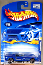 2001 Hot Wheels Mainline/Collector #98 THOMASSIMA III Blue w/Chrome Pr5 Spokes - £6.26 GBP