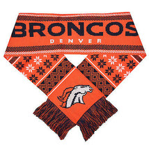 NFL Denver Broncos 2016 LODGE Ugly Scarf Acrylic 64&quot; x 7&quot; by FOCO - £15.64 GBP