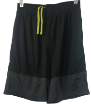 Asics Men&#39;s Tiebreaker Training Short, Black/Dark Grey/Neon Lime - XL - £15.56 GBP