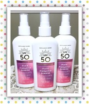 3 Bath &amp; Body Works Pink Pineapple Sunrise SPF 50 Sunscreen Spray Lot Sun Care - $38.65