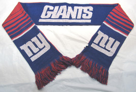 NFL New York Giants 2016 Reversible Stripe Scarf 64&quot; LONG x 7&quot; by FOCO - £20.71 GBP