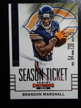 2014 Panini Contenders Season Ticket #7 Brandon Marshall Chicago Bears Card - £0.78 GBP