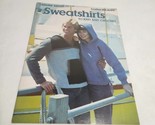 Sweatshirts to Knit and Crochet Leisure Arts Leaflet 101 1977 - £9.56 GBP