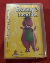 Barney&#39;s Favorites Vol 1 Cassette Tape VTG  1993 Purple Dinosaur.  - £7.41 GBP