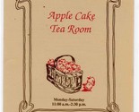 Apple Cake Tea Room Menu Knoxville Tennessee 1990&#39;s - $17.82