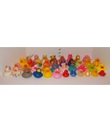Huge Lot of 40 Different Pretend Play Rubber Ducks JEEP polka dots glitter - $76.26 CAD