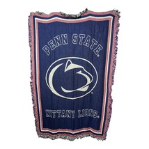 Vintage 90s Penn State Nittany Lion Tapestry Throw Blanket Pennsylvania ... - £31.45 GBP