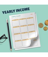 Yearly Income Planner, Financial Planning Worksheet, Money Management Pr... - $1.99