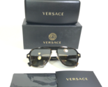 Versace Sunglasses MOD.2199 1252/4T Polished Brown Tortoise Gold Mirrore... - £111.79 GBP