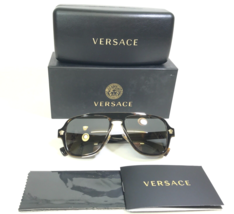 Versace Sunglasses MOD.2199 1252/4T Polished Brown Tortoise Gold Mirrored Lenses - $140.03