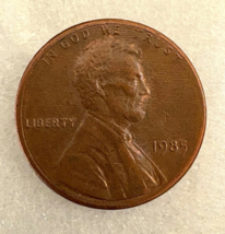 1985 No Mint Mark Penny,  Off-Center, Letters-mint Errors, Close to Edge... - $225.72