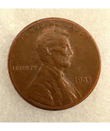 1985 No Mint Mark Penny,  Off-Center, Letters-mint Errors, Close to Edge... - $225.72