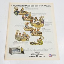 1972 General Electric Toast-R-Oven Kool Milds Cigarettes Print Ad 10.5" x 13.5" - $8.00