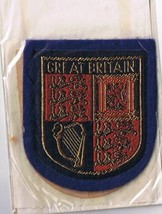 Patch Badge Great Britain Embroidered Felt Backing 2.25&quot; x 2.75&quot; - $7.91