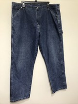 Wrangler Jeans Mens Size 40x30 Light Blue Carpenter Small Defect One Sid... - £14.50 GBP