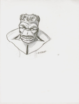 Loston Wallace SIGNED Original Marvel Comics Art Sketch ~ The Incredible Hulk - £19.77 GBP