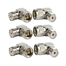 Uhf Male Pl259 To Female So239 Rf Coaxial Adapter, Uhf 90Right Angle Con... - $39.99