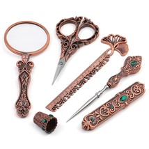 Vintage European Style Scissors, Exquisite Embroidery Scissors Kit, Comp... - $52.23