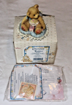 Enesco Cherished Teddies 103659 “Little Bundle Of Joy” © 1994 Box &amp; Adoption Cer - £4.79 GBP