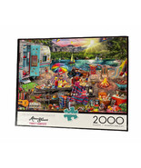 Buffalo Games Aimee Stewart Family Campsite 2000 Piece Jigsaw Puzzle 92000 - $15.35