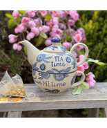 Blue Willow Floral Tea for One Teapot and Cup Set - $61.08 CAD